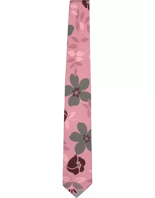 Lardini Floral Pink/green Tie