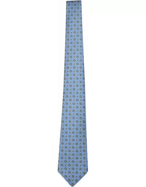 Kiton Micro-pattern Fuchsia Tie