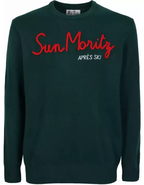 Mc2 Saint Barth sun Moritz Sweater In Green