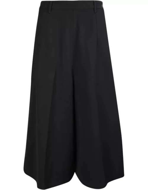 Nine In The Morning Black Cady Culotte Trouser