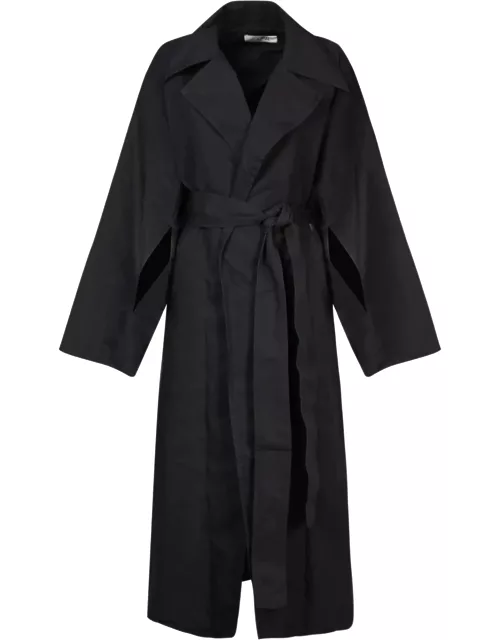 Quira Over Robe Duster Grey Gradient Coat
