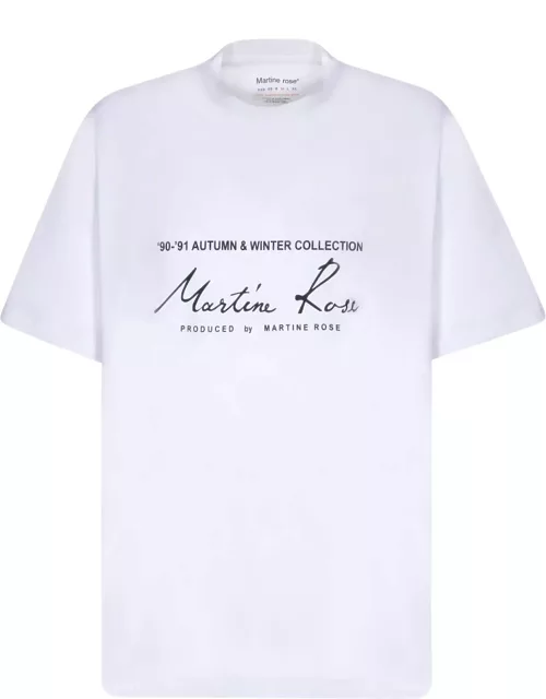 Martine Rose Logo White T-shirt