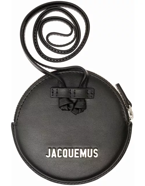 Jacquemus le Pitchou Circular Pouch Bag In Leather Man