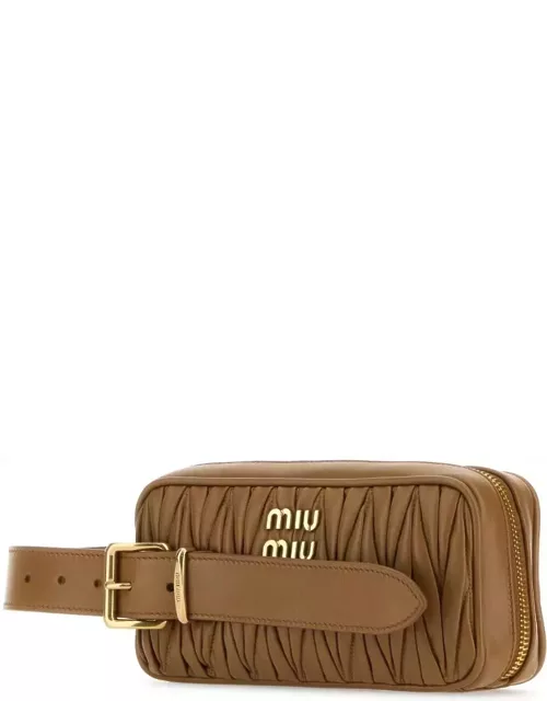 Miu Miu Biscuit Leather Clutch