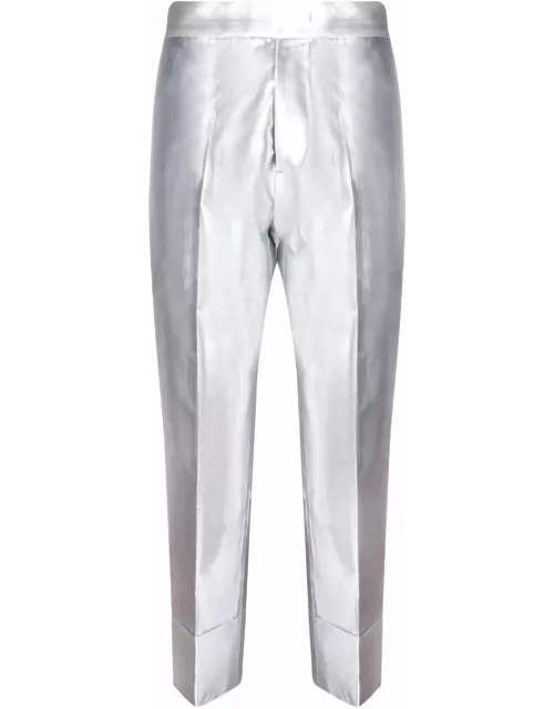 Sapio N7 Silver Lurex Canvas Trouser