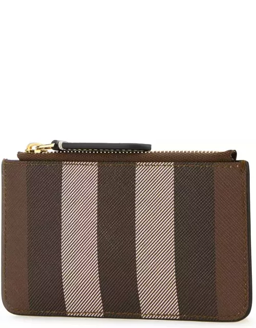 Burberry Striped Zipped Wallet