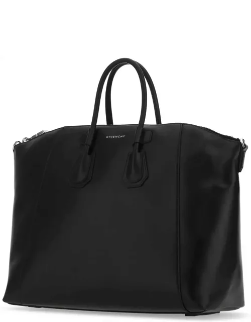 Givenchy Black Leather Medium Antigona Sport Shopping Bag