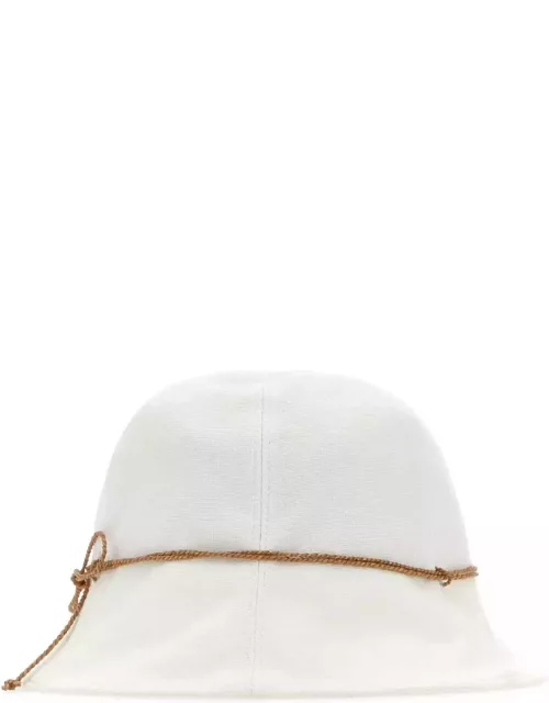 Helen Kaminski Ivory Cotton Bucket Hat