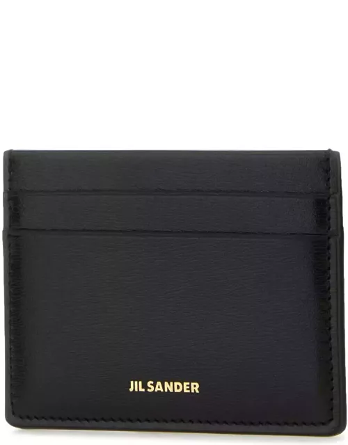 Jil Sander Black Leather Card Holder
