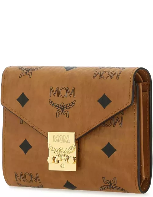 MCM Printed Canvas Tracy Wallet