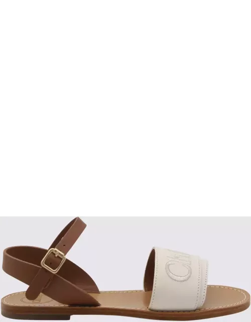 Chloé Avorio Leather Sandal