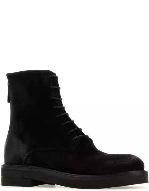 Marsell Black Suede Ankle Boot