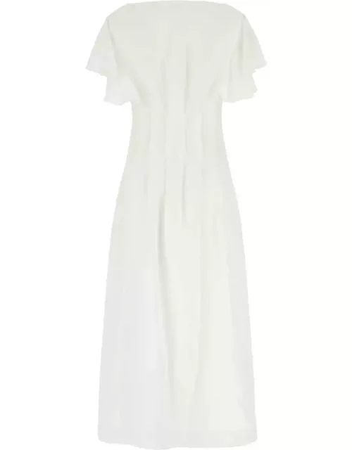 Chloé White Linen Long Dres