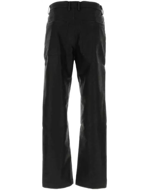Entire Studios Black Synthetic Leather Pant