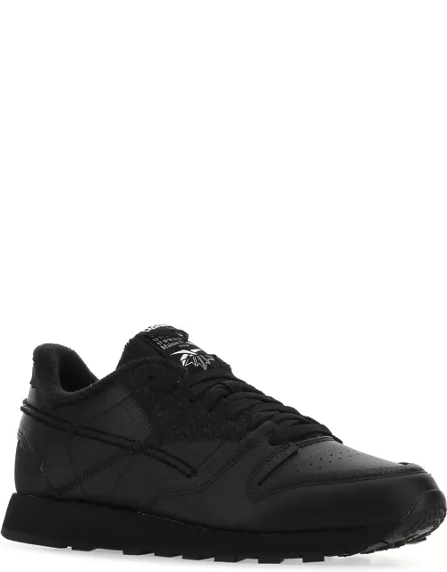 Reebok Black Leather And Fabric Project 0 Cl Memory Of Sneaker