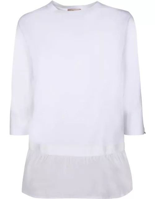 Herno Contrasting Details White T-shirt