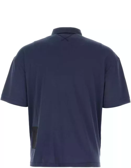 Ten C Navy Blue Cotton Polo Shirt
