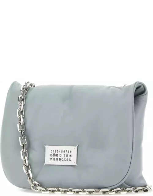 Maison Margiela Light Blue Nappa Leather Small Glam Slam Flap Crossbody Bag