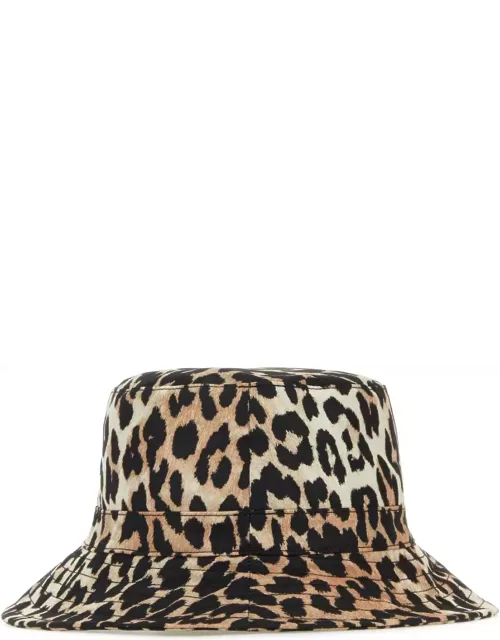 Ganni Animal Print Bucket Hat