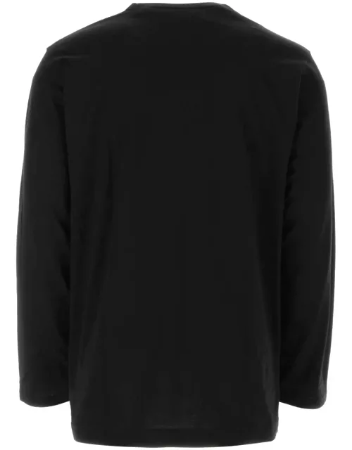 Yohji Yamamoto Black Cotton T-shirt