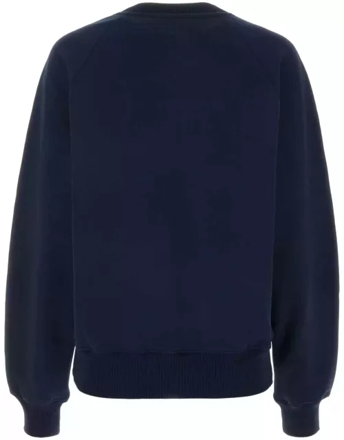 Ami Alexandre Mattiussi Navy Blue Cotton Sweatshirt