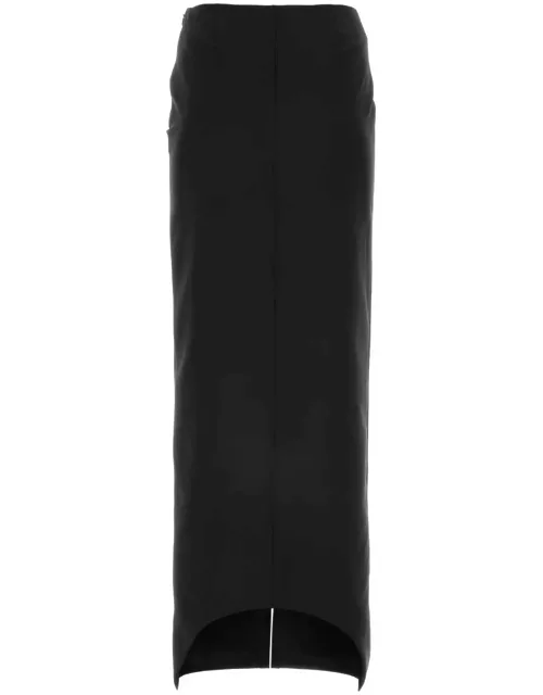 Givenchy Black Wool Blend Skirt