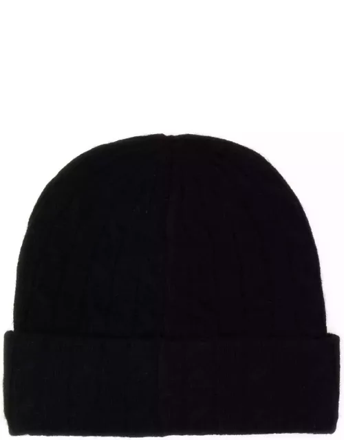 Polo Ralph Lauren Black Wool Blend Beanie Hat