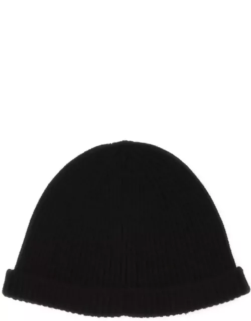 Jil Sander Black Cashmere Beanie Hat