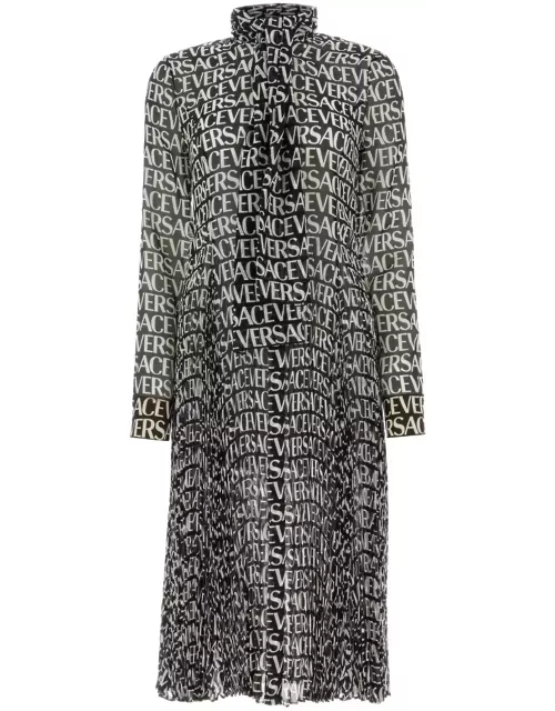 Versace Printed Crepe Shirt Dres