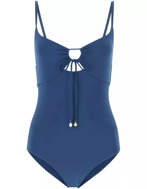 Tory Burch Teal Green Stretch Nylon Swimsuit