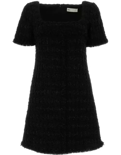 Tory Burch Black Tweed Mini Dres