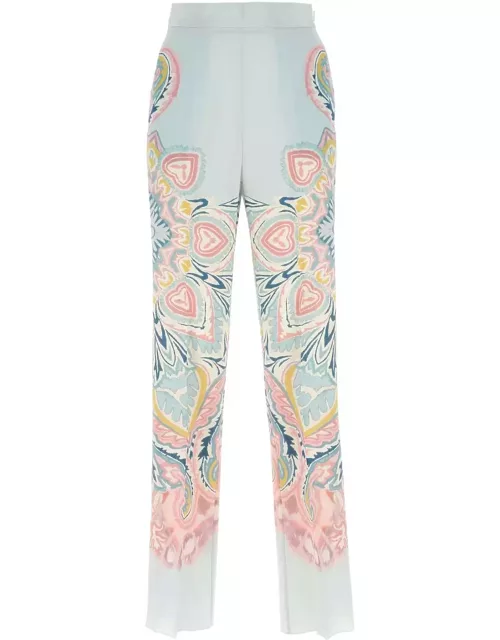 Etro Printed Silk Trouser