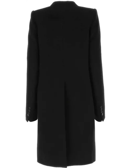 Ann Demeulemeester Black Wool Blend Celine Coat