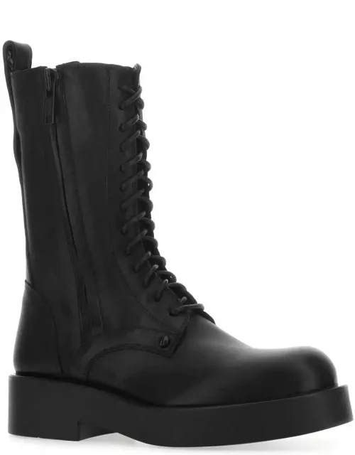 Ann Demeulemeester Black Leather Maxim Ankle Boot