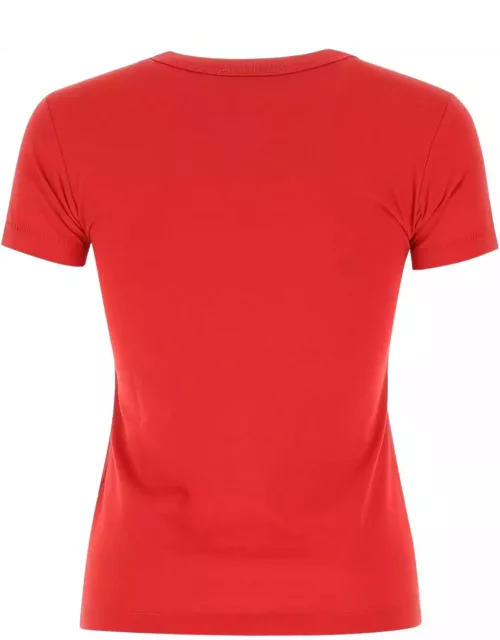 Raf Simons Red Cotton T-shirt