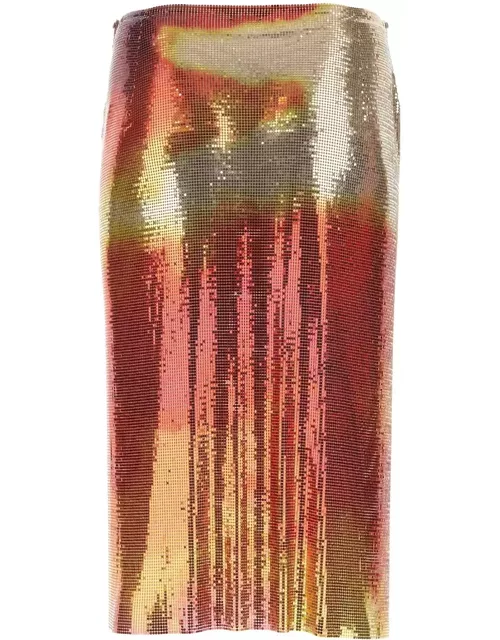 Paco Rabanne Multicolor Chain Mail Skirt