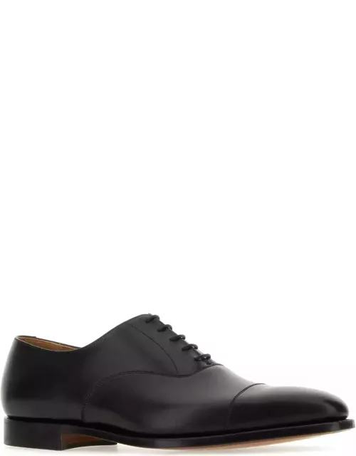 Crockett & Jones Black Leather Hallam Lace-up Shoe