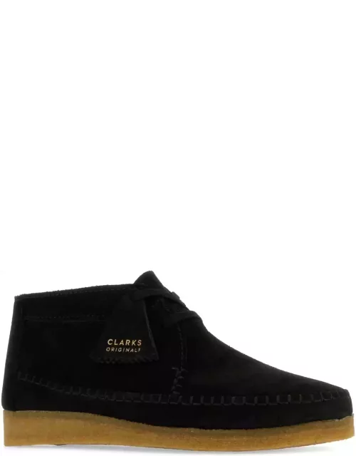 Clarks Black Suede Weaver Ankle Boot