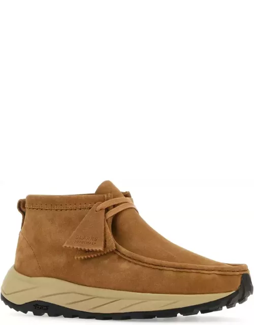 Clarks Camel Suede Wallabee Eden Ankle Boot