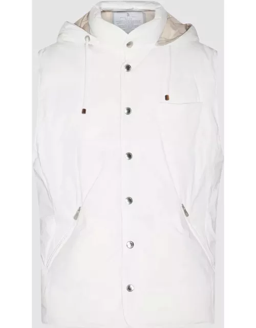 Brunello Cucinelli White Casual Jacket