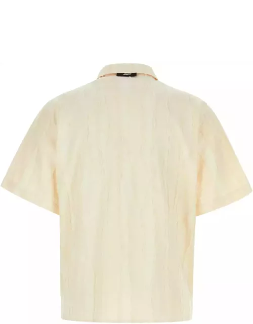 MSGM Cream Cotton Shirt