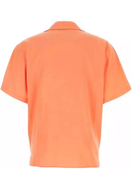 MSGM Peach Viscose Blend Shirt