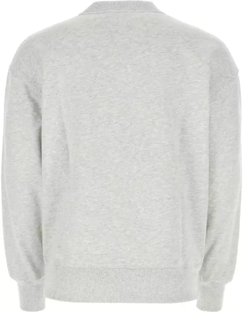 MSGM Melange Grey Cotton Sweatshirt