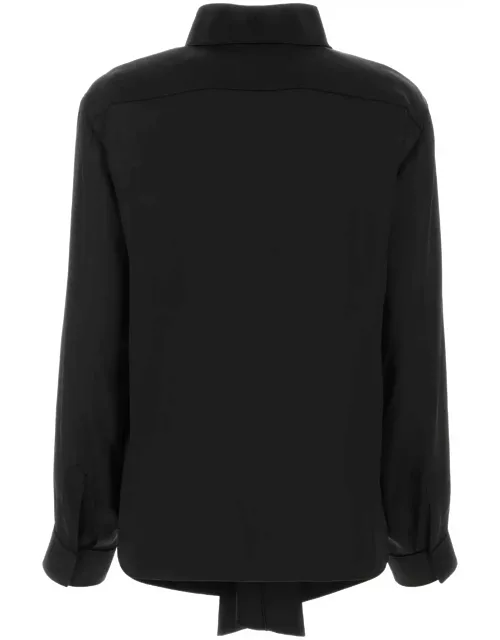 Giorgio Armani Black Satin Shirt