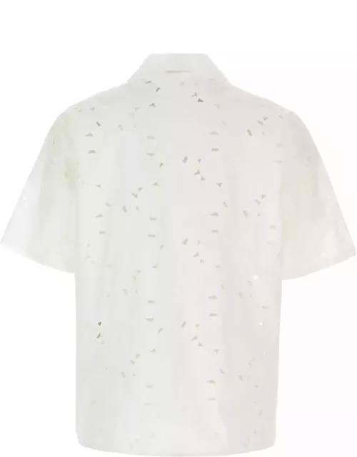 Valentino Garavani White Cotton Blend Shirt