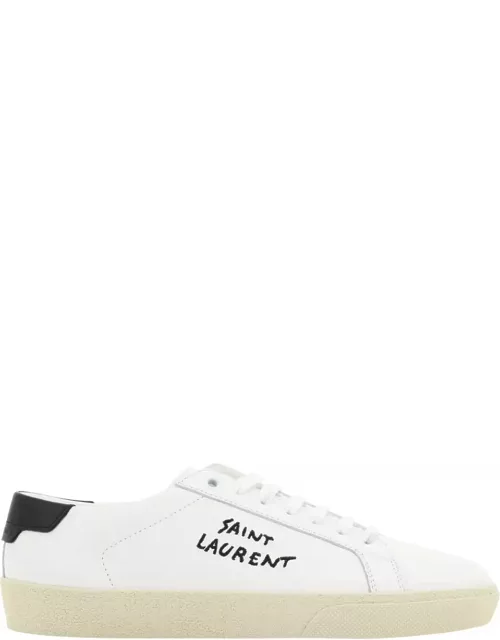 Saint Laurent Court Sl/06 Leather Sneaker