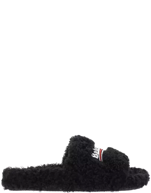 Balenciaga Furry Slide Sandal