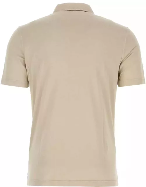 Fedeli Beige Cotton Polo Shirt