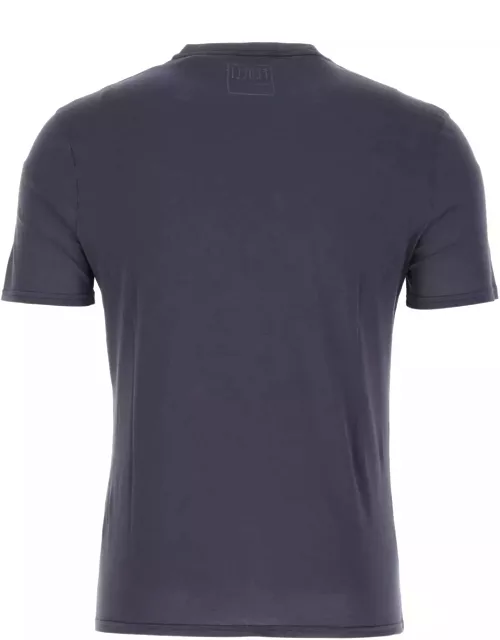 Fedeli Blue Cotton T-shirt