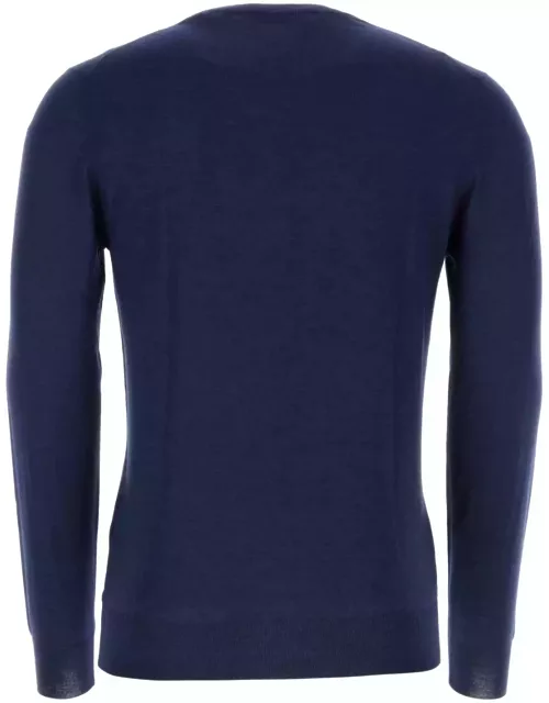 Fedeli Blue Cashmere Blend Sweater